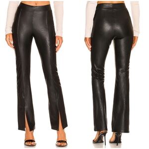 Commando- faux leather split front pant